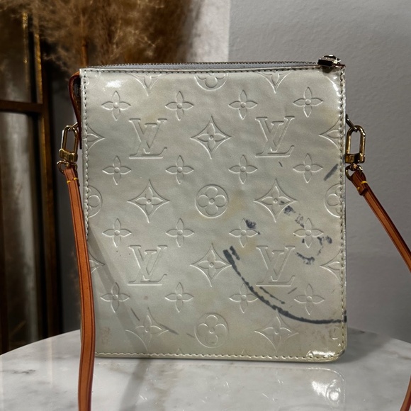 Louis Vuitton Vintage Y2K Vernis Mott Monogram Canvas Mini Bag Shoulder Purse - Picture 8 of 14